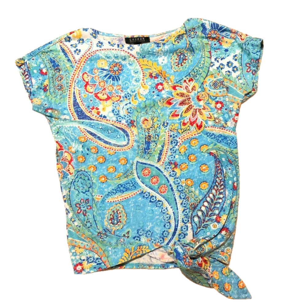 ⭐️ 3 For $15 Lauren Ralph Lauren Tie Blouse